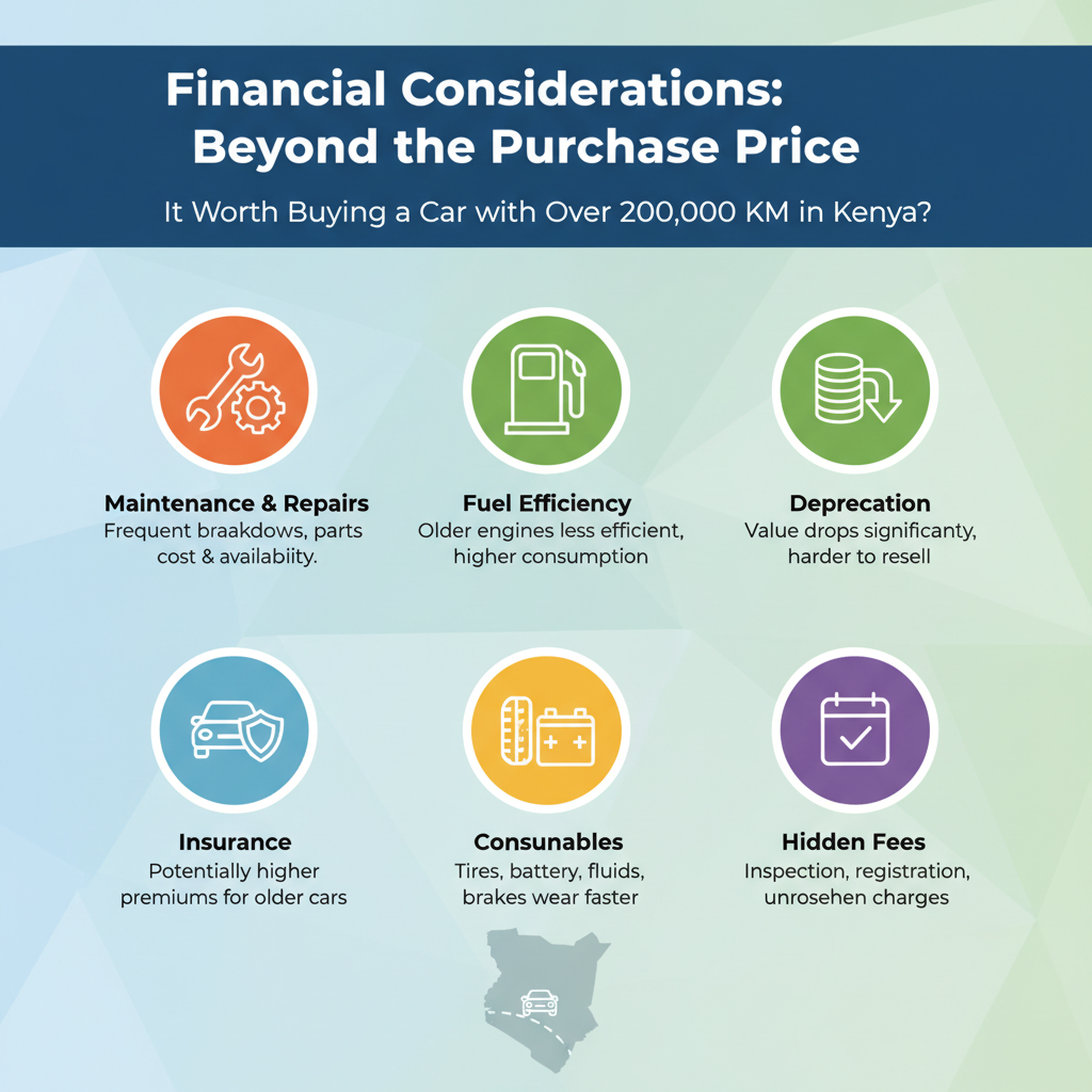 Financial Considerations: Beyond the Purchase Price - It Worth Buying a Car with Over 200,000 KM in Kenya?