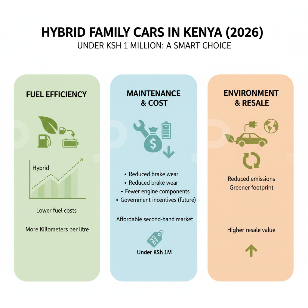 The Role of Hybrid Cars in the Under 1 Million Bracket - Best Family Cars Under KSh 1 Million in Kenya (2026)